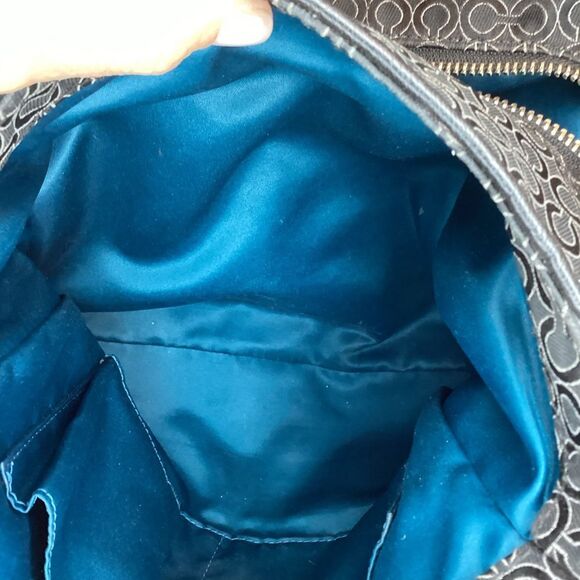 Coach Jacquard Signature Logo Madison Phoebe Shoulder Bag - Picture 14 of 16